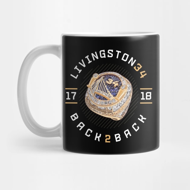 Shaun Livingston 34 Back 2 Back Championship Ring 2017-18 by teeleoshirts